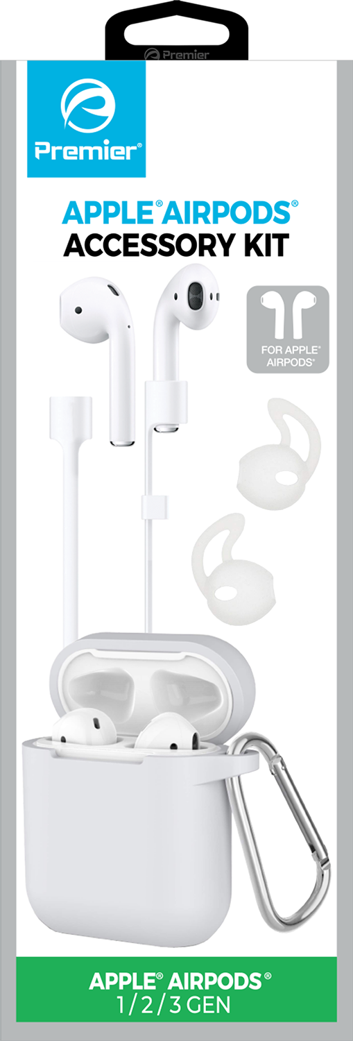 AirPods Accessory Kit – Protective Case, Ear Hooks, Strap & Carabiner for Gen 1, 2 & 3