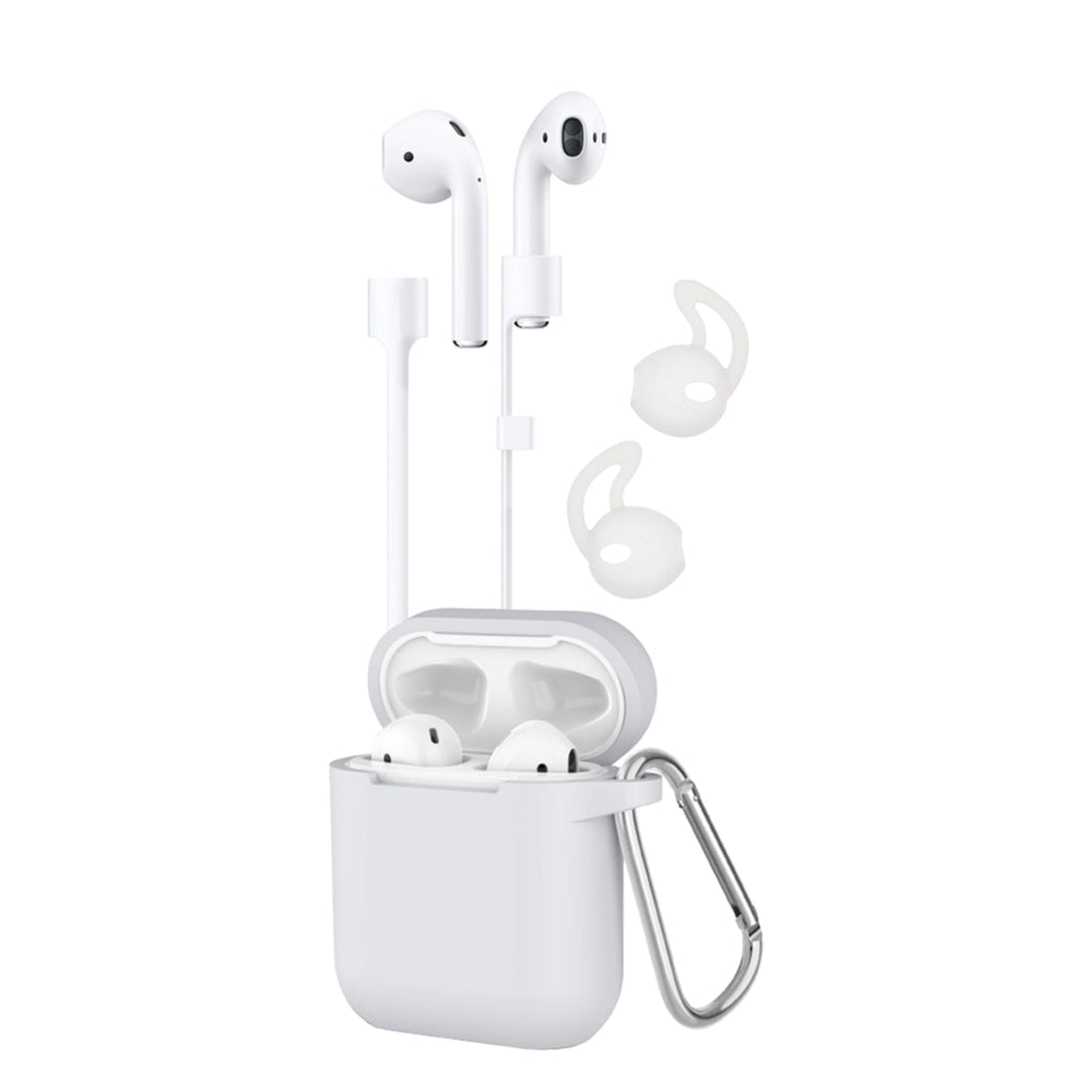 AirPods Accessory Kit – Protective Case, Ear Hooks, Strap & Carabiner for Gen 1, 2 & 3