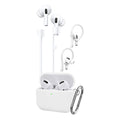 AirPods Pro Accessory Kit – Silicone Case, Ear Hooks, Anti-Lost Strap, Cleaning Brush & Carabiner