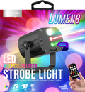 Lumen8 RGB Party Laser Light – Sound Activated Disco Light with 60 Patterns & Remote