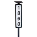 Lumen8 Solar Address Ground Sign – LED Lighted House Number Stake for Lawns & Driveways