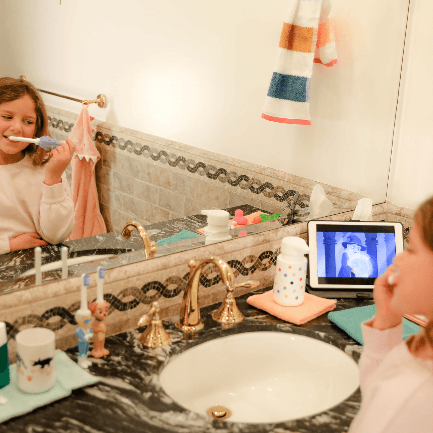 Princess Pearly Whites Toothbrush for Kids With Bonus Brush