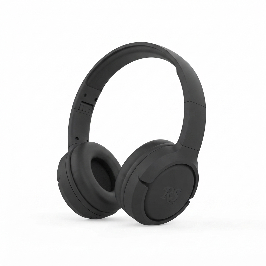 Rolling Stone Kids Rockers Bluetooth Headphones – Volume Limited Wireless Kids Headset, Black
