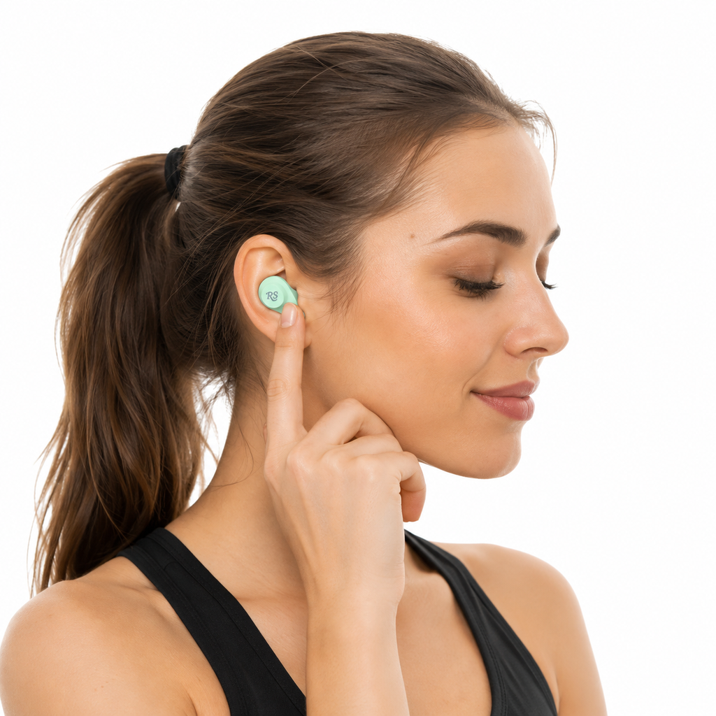 Rolling Stone Revolution True Wireless Button Earbuds – 36-Hour LED Display Charging Case