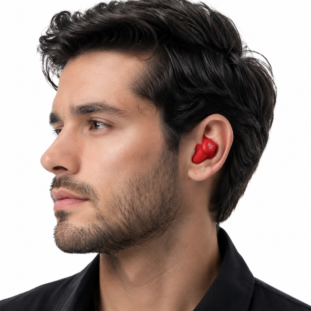 Rolling Stone Revolution True Wireless Button Earbuds – 36-Hour LED Display Charging Case