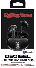 Rolling Stone Decibel Micro Pods – Compact True Wireless Bluetooth Earbuds with Charging Case