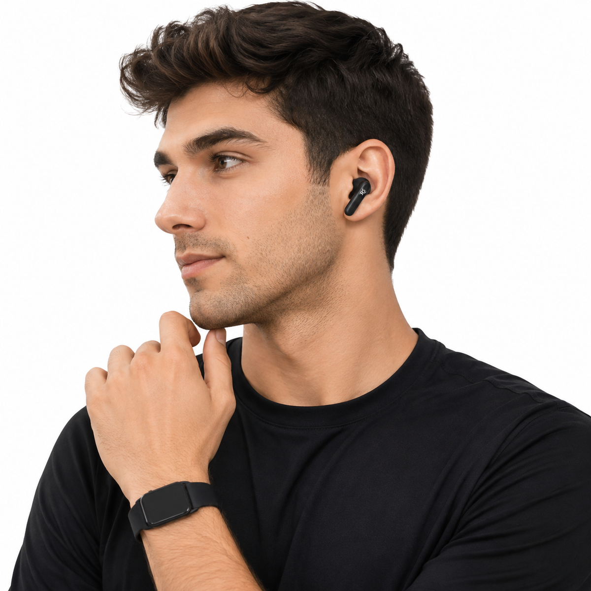 Rolling Stone Decibel Micro Pods – Compact True Wireless Bluetooth Earbuds with Charging Case