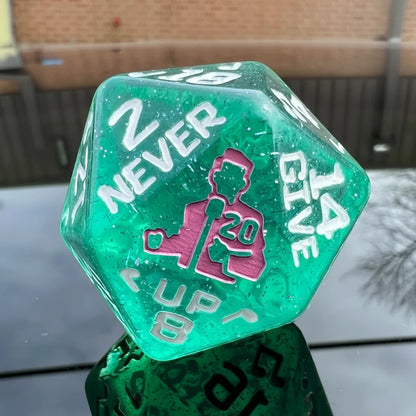 Rick Rolled Giant D20