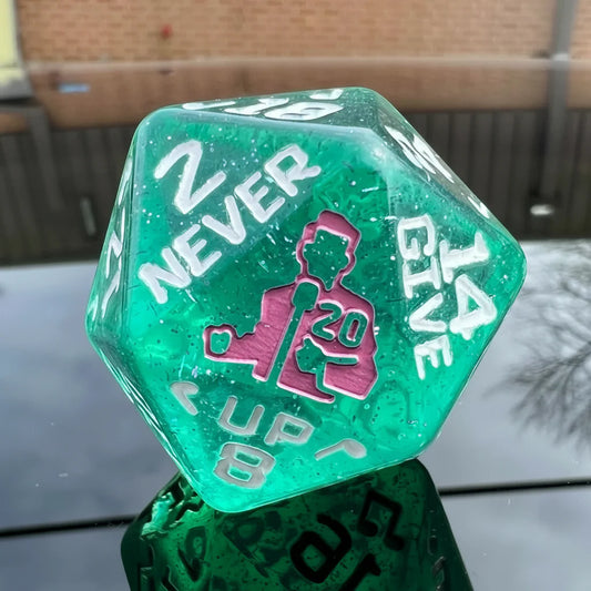 Rick Rolled Giant D20