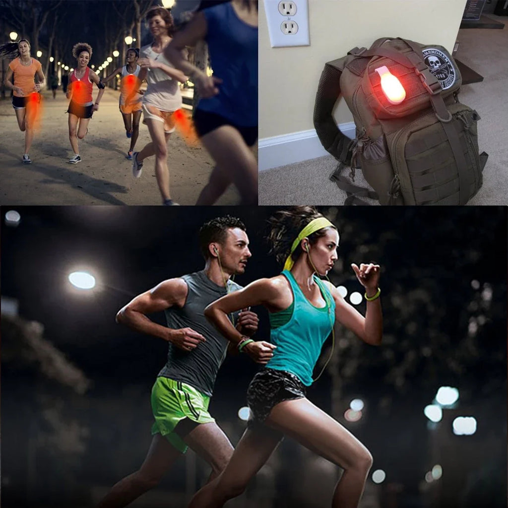 Mini Running Emergency Light | Clip Safety Soft Silicone Outdoor Cycling Lamp
