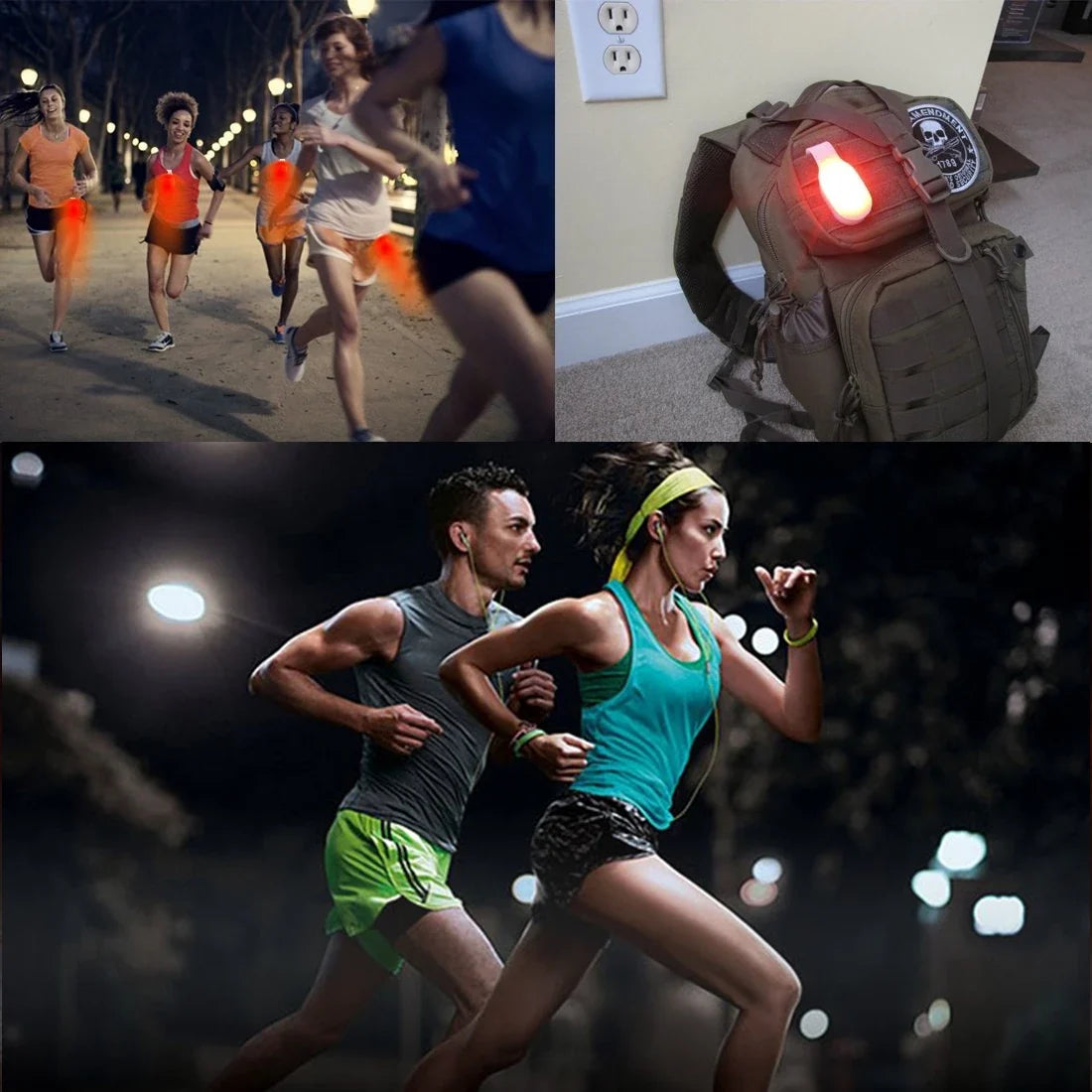 Mini Running Emergency Light | Clip Safety Soft Silicone Outdoor Cycling Lamp