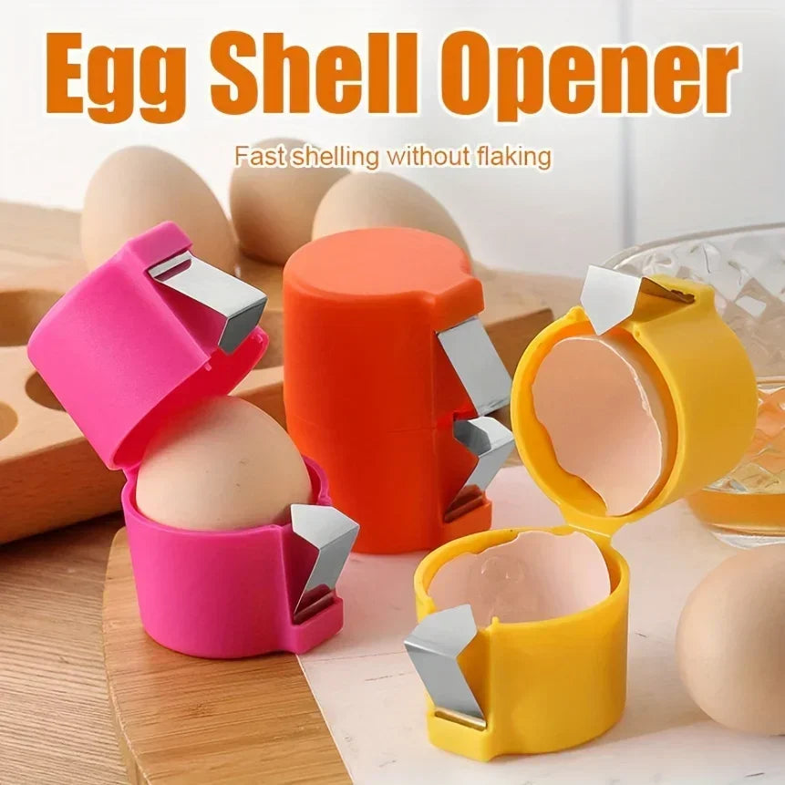 Egg Shell Opener Press | Portable Egg Separator Tool for Kitchen Baking