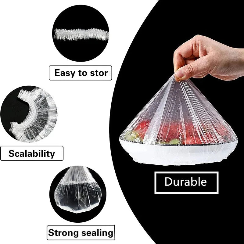 Elastic Food Lids | Reusable Plastic Bowl Covers