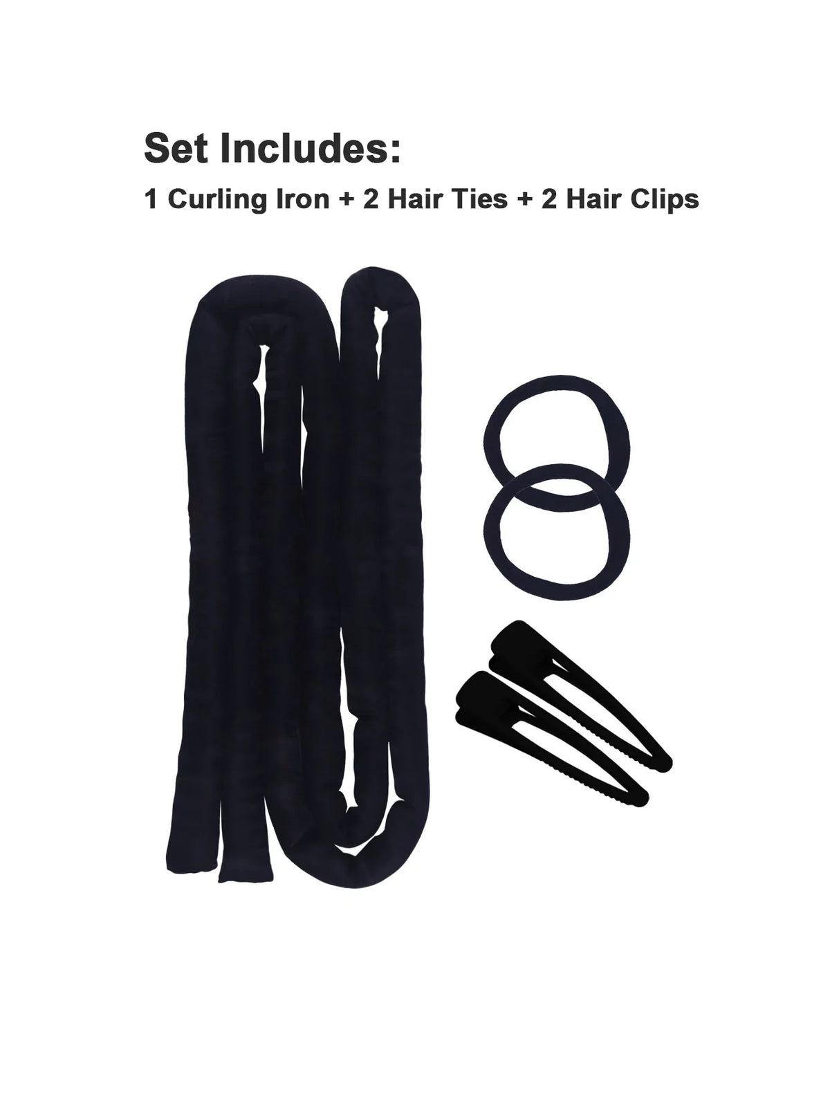 1.6-Meter Extended Lazy Curling Iron With Fine Waves No Heat Or Damage To Hair Sponge Hair Loop Hair Clip Set Sleep Curling Tool
