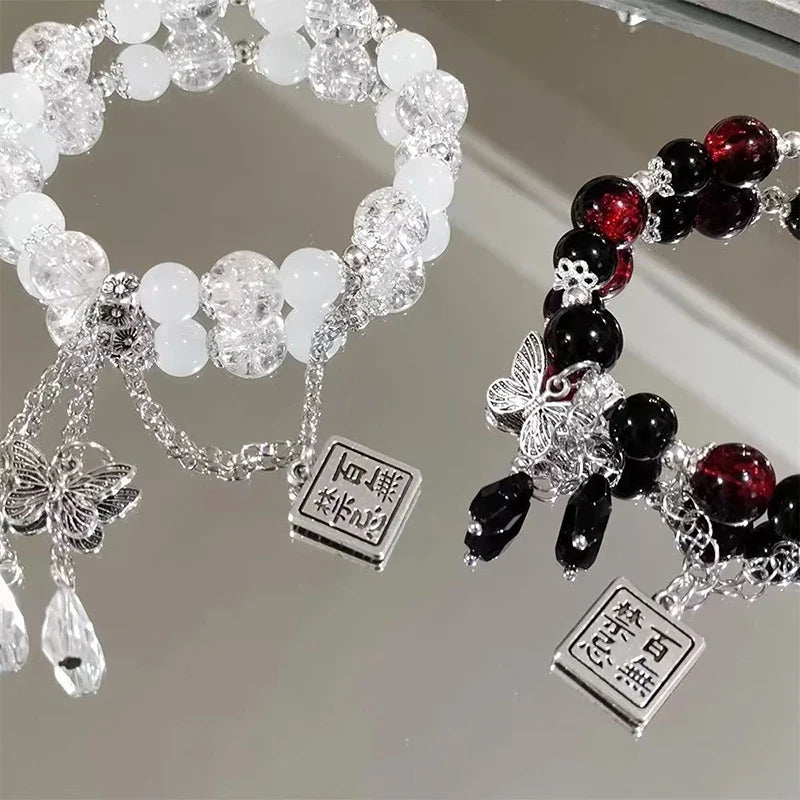 Tian Guan Ci Fu Bracelet | Heaven Official's Blessing Butterfly Pendant Beaded Bangle