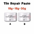 White Porcelain Repair Kit for Tiles, Tub, Toilet, and Sink | Chip and Crack Fix Paste