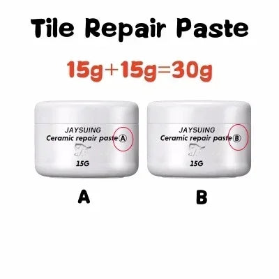 White Porcelain Repair Kit for Tiles, Tub, Toilet, and Sink | Chip and Crack Fix Paste