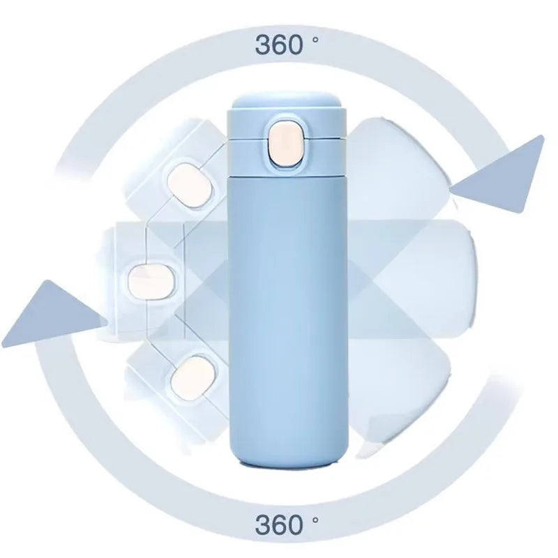 420ml Stainless Steel Vacuum Water Bottle | Leak Proof Thermos with Bounce Cap