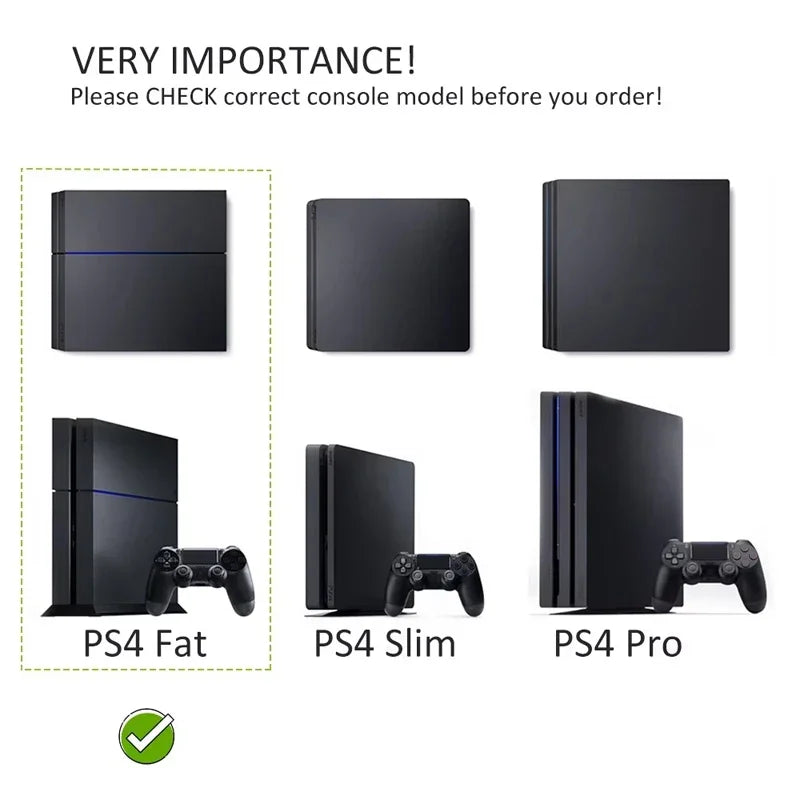 DATA FROG Vertical Stand for PS4 Fat Console | Anti-Slip Cooling Support Bracket