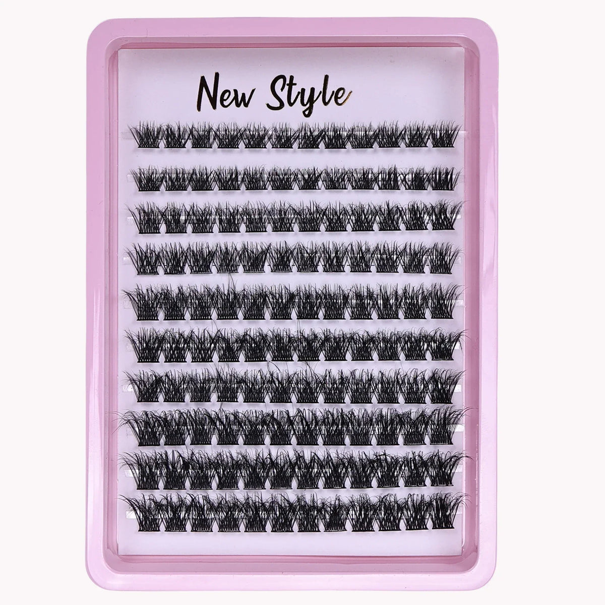 Lash Clusters D Curl Individual Lashes Fluffy Volume DIY Eyelash Extensions Thick Cluster Lashes for Home Use