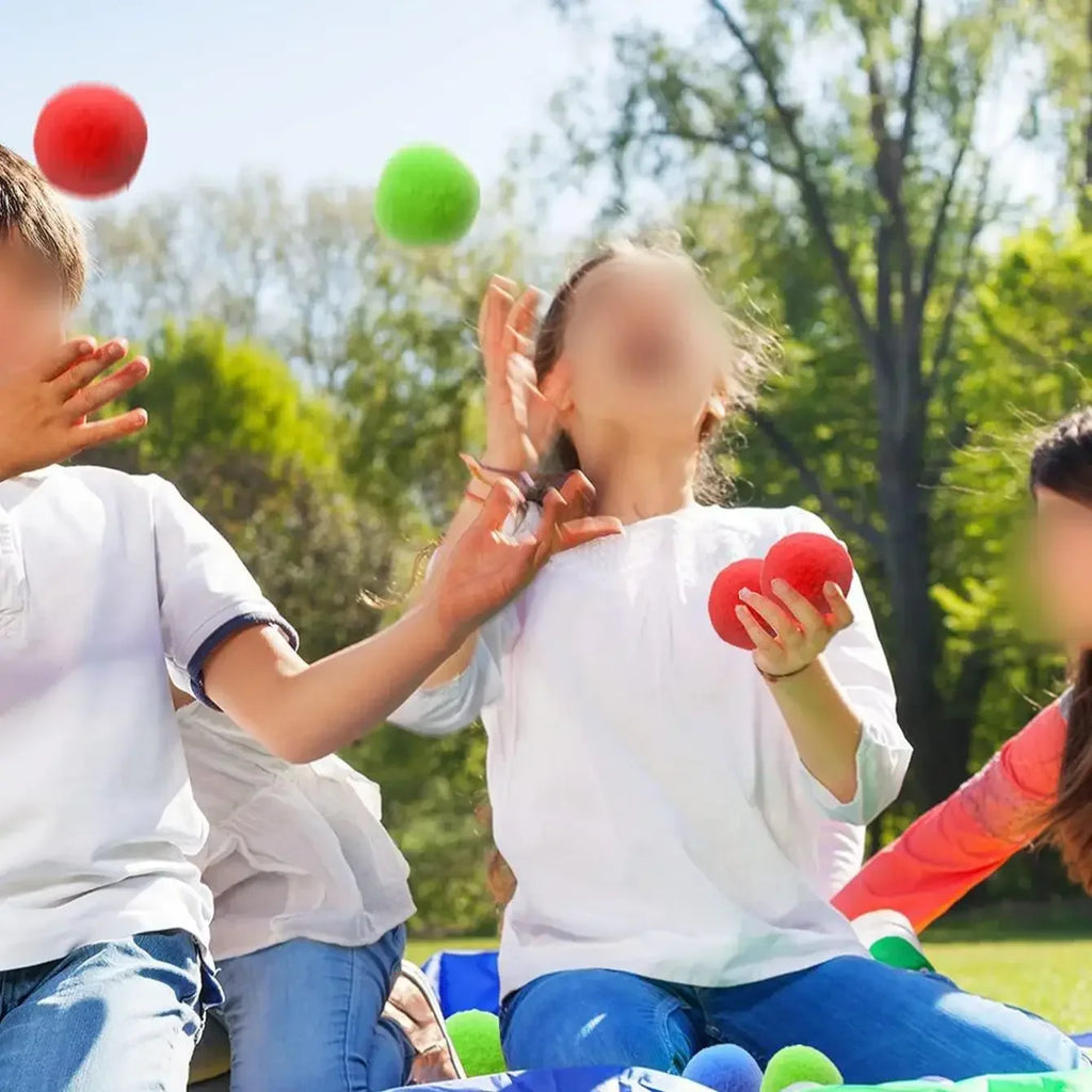 15pcs Reusable Sponge Water Balls | Colorful Splash Balloons for Pool and Summer Fun