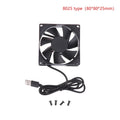 5V USB Cooling Fan for Router TV Box Computer | 50mm 80mm 90mm 120mm Black