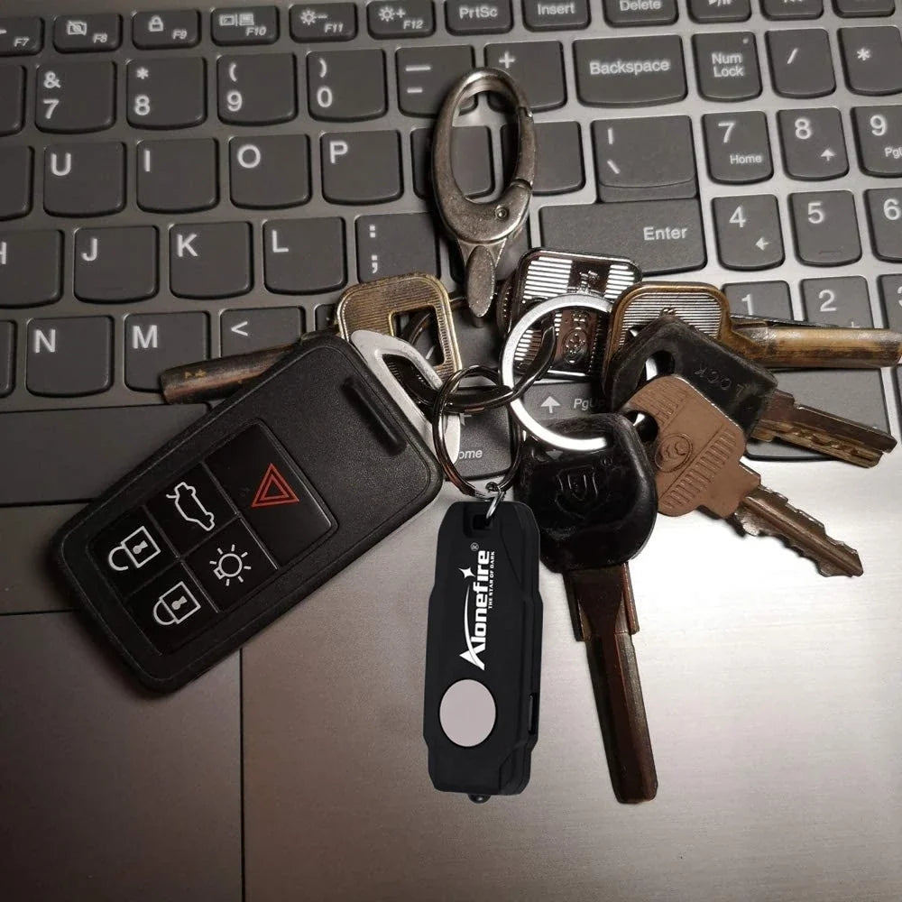 Mini LED Keychain Light | USB Rechargeable Compact Flashlight