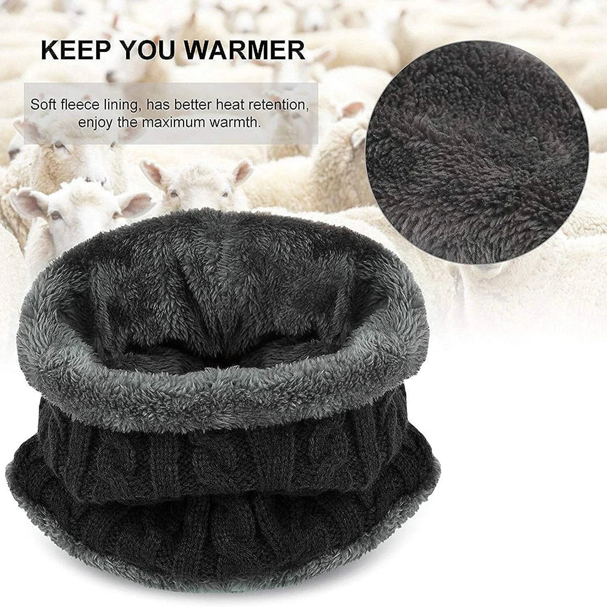Children Winter Knit Hat and Scarf Set | Warm Unisex Accessory