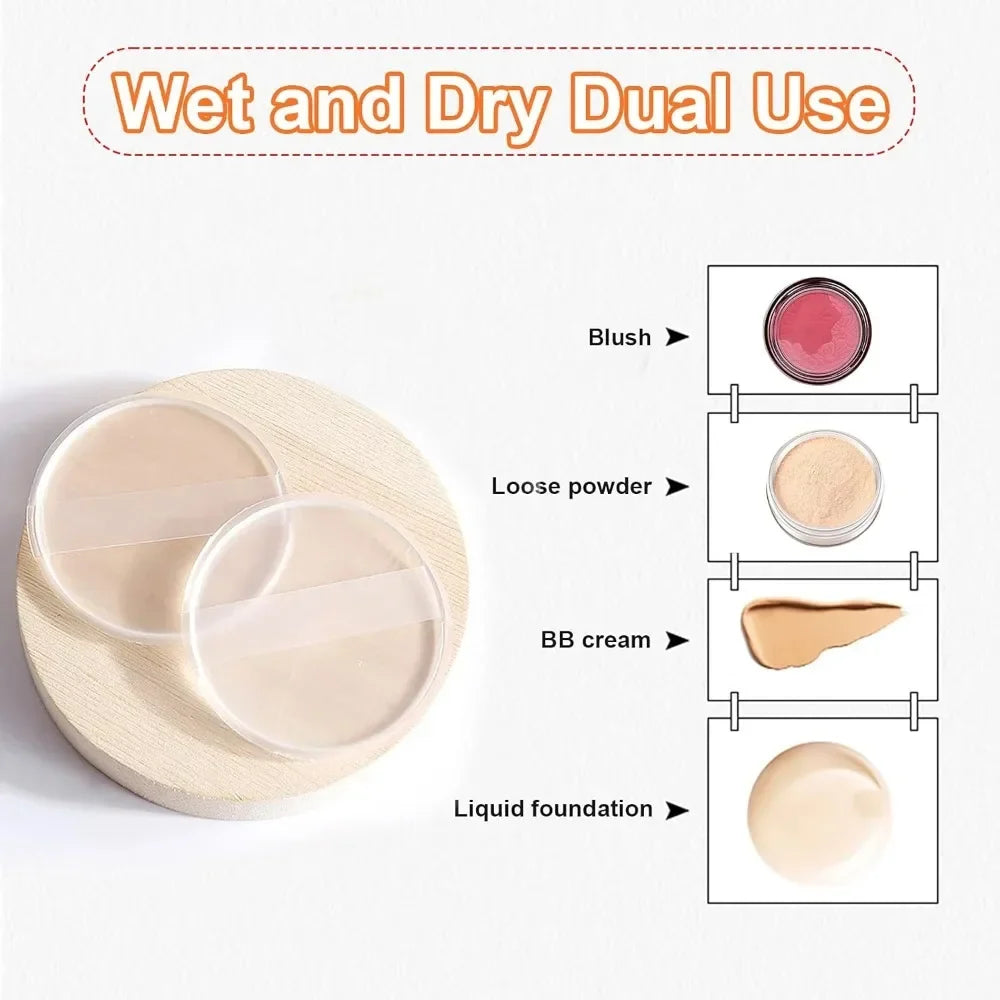Silicone Makeup Puff Set | Non-Absorbent Beauty Blender for Liquid Foundation