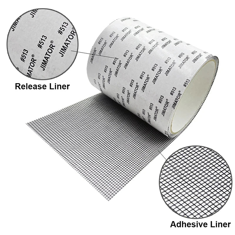 Mosquito Net Repair Tape | Self-Adhesive Window Screen Patch for Holes