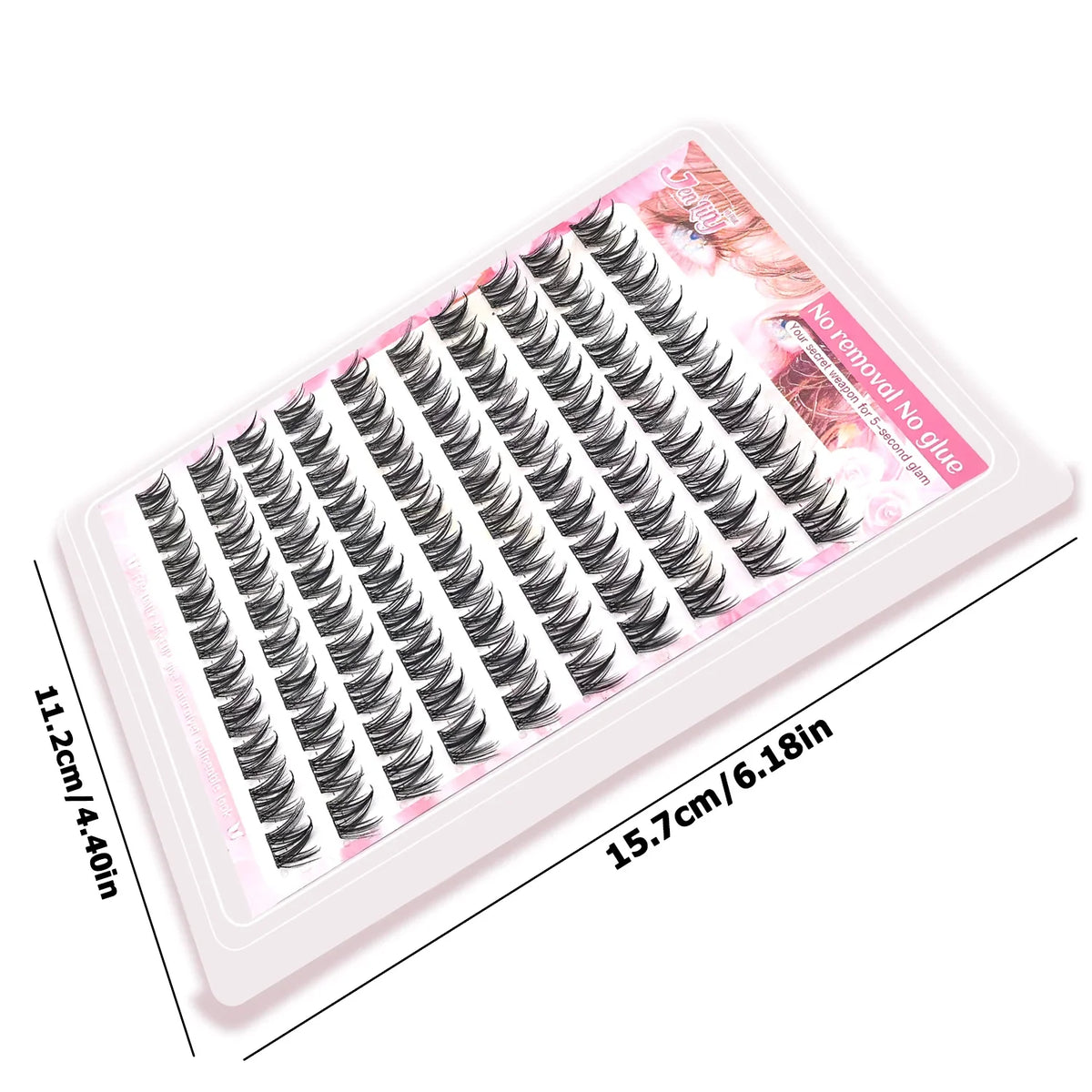 100/120pcs Self-Adhesive Eyelash Cluster Set Doll & Cat Eye Styles, Wispy, Curved, Lightweight, Natural to Glamorous Look