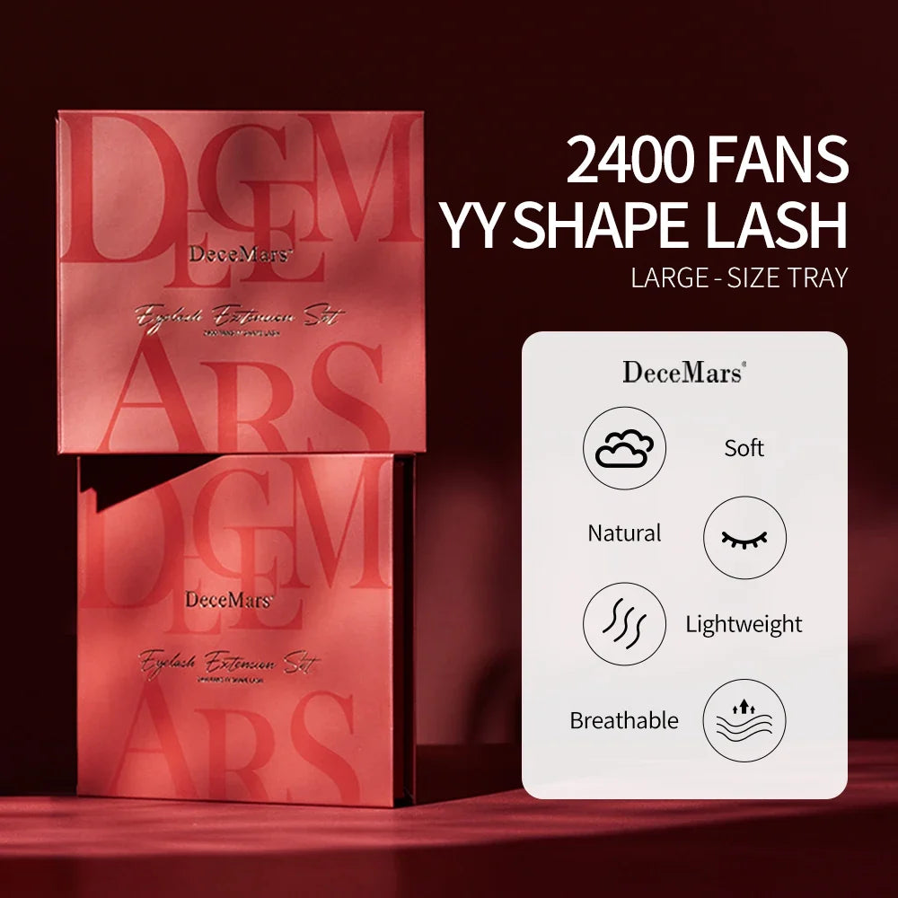 Large Amount YY Eyelash Extension Tray | 2400 Fans for Salons