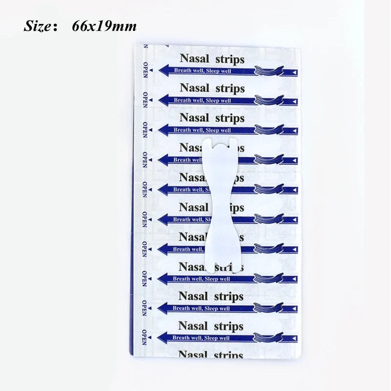 Transparent Nasal Strips 50 Pack | Anti-Snoring Nose Strips for Better Breathing