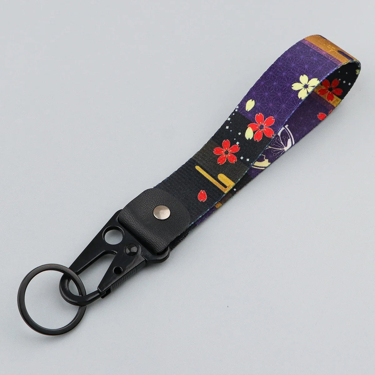 Datura Flower Keychain | Artistic Car Key Ring for Men and Women