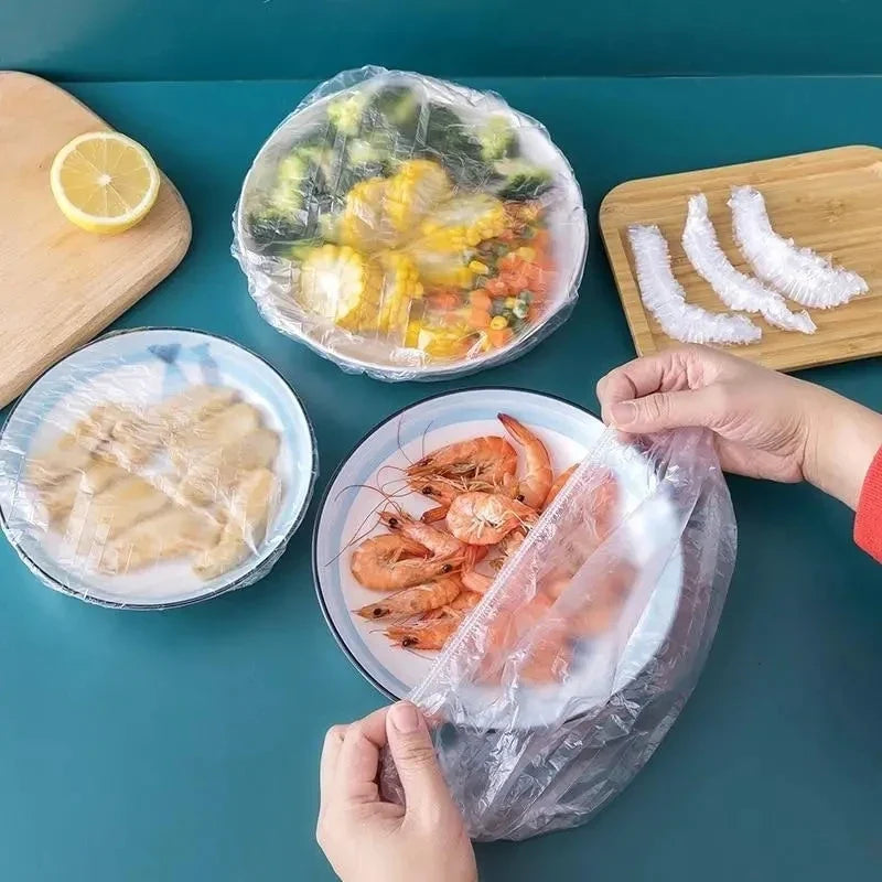 Elastic Food Lids | Reusable Plastic Bowl Covers