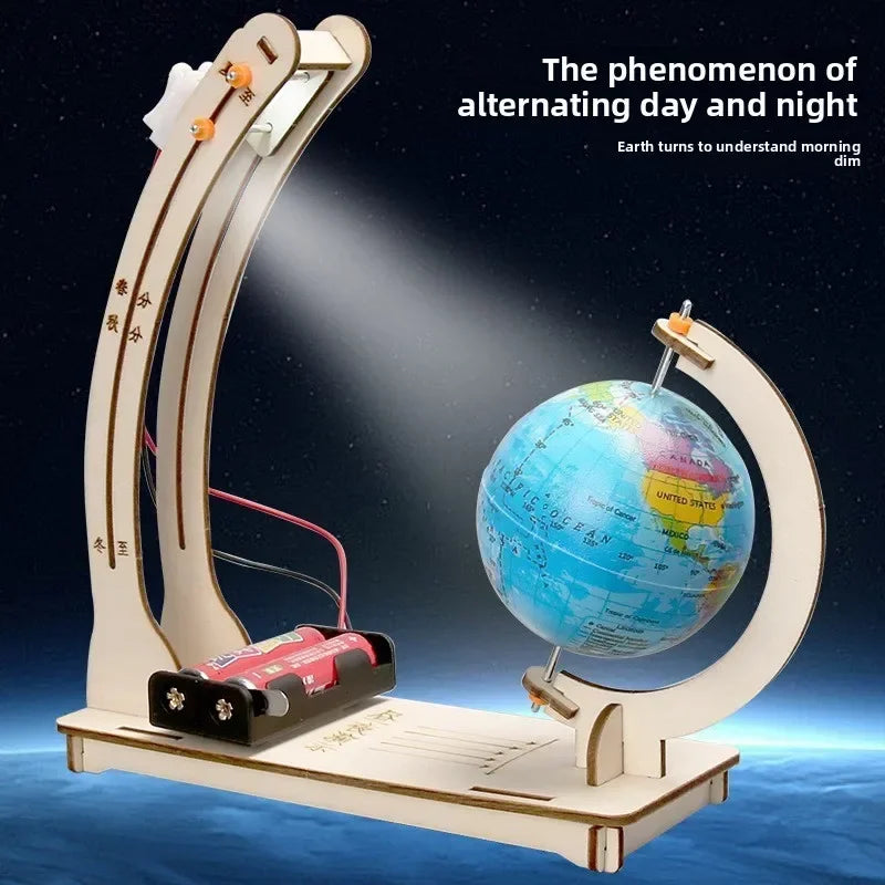 Day Night Globe STEM Kit | DIY Educational Science Toy for Kids 14+