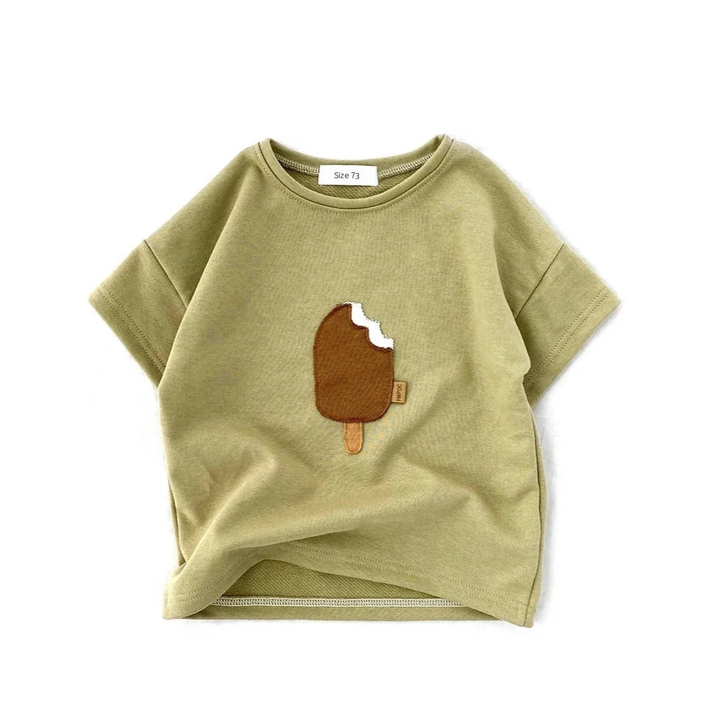 Kids Cotton Short Sleeve T-Shirt – Soft Casual Tee for Babies and Toddlers, Unisex Summer Wear