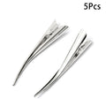 5/10pc Long Metal Hair Clips Horn Clip Hair Clamps Hair Accessories Duck Teeth Hairdressing Salon Tip Clip
