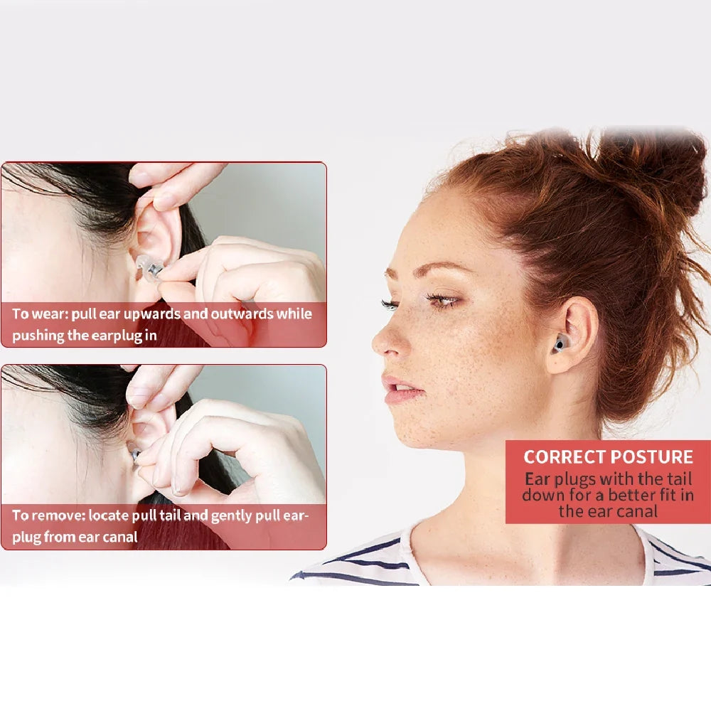 Ear Plugs High Fidelity Concert - Ear Protection for Concerts, Musicians Reusable/Hypoallergenic Earplugs - Noise Reduction