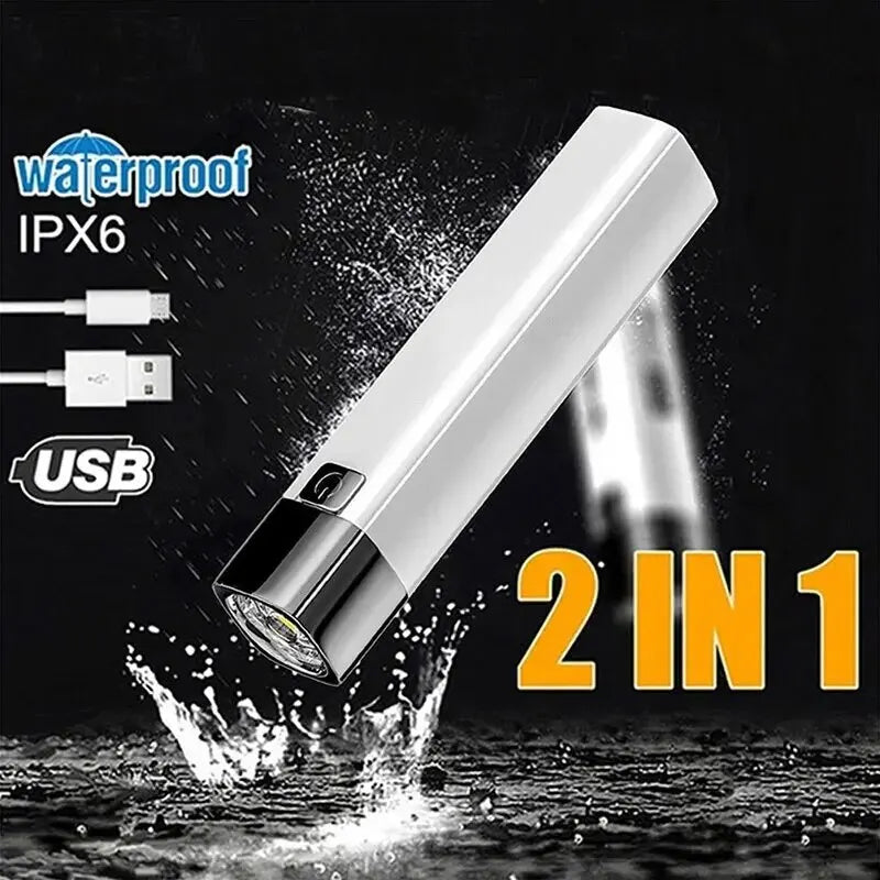 Mini Portable Super Bright LED Flashlight | Rechargeable Waterproof Outdoor Light