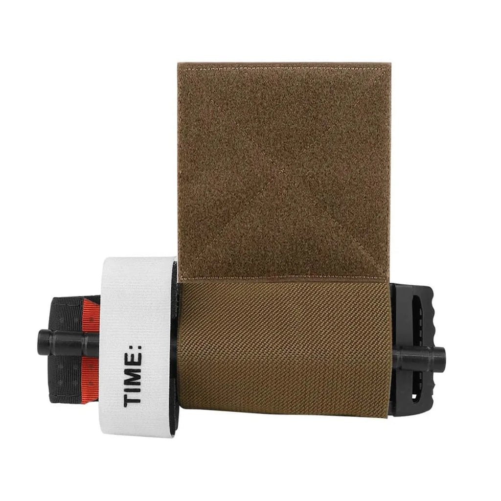 2pcs Elastic Tourniquet Holder with Hook and Loop | Tactical EDC Pouch for Vest Belt and Bag