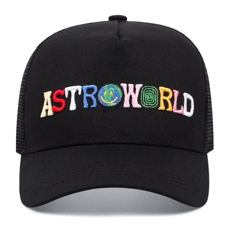 ASTROWORLD Graphic Mesh Baseball Cap | Unisex Breathable Trucker Hat