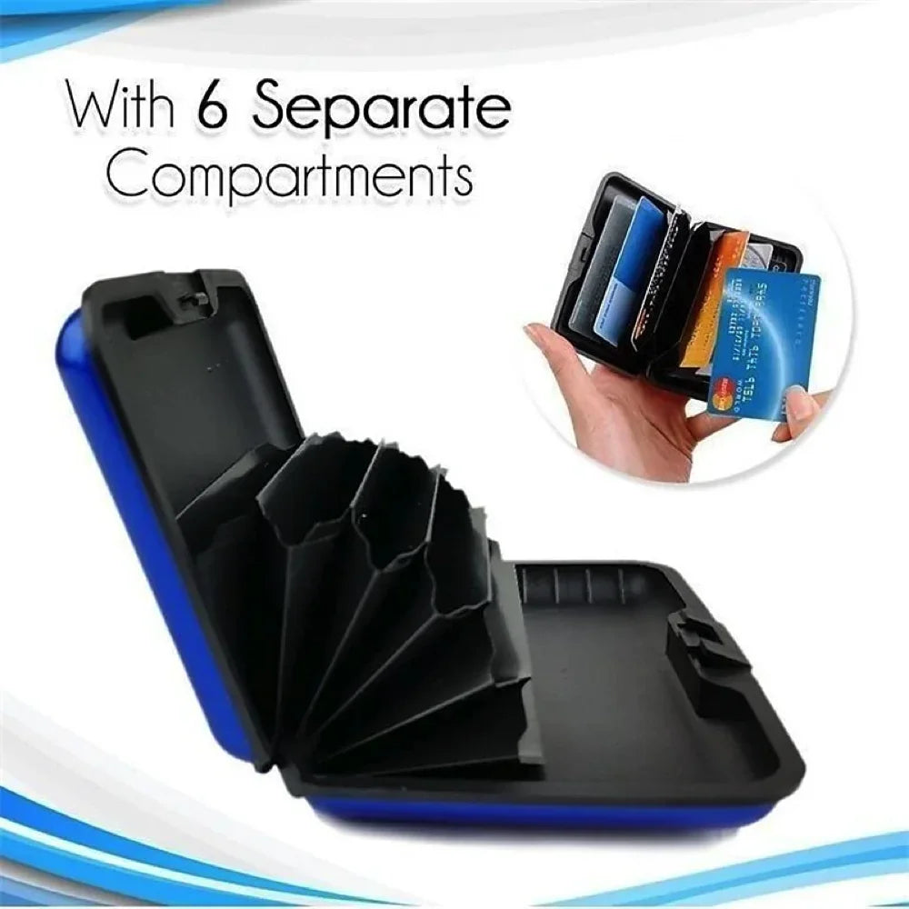 Metal Credit Card Holder Wallet | Slim Waterproof Card Protector