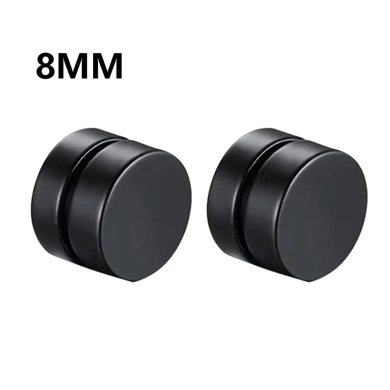 Fashion Crystal Magnetic Clip Ear Stud | Non Piercing Earrings for Men Women