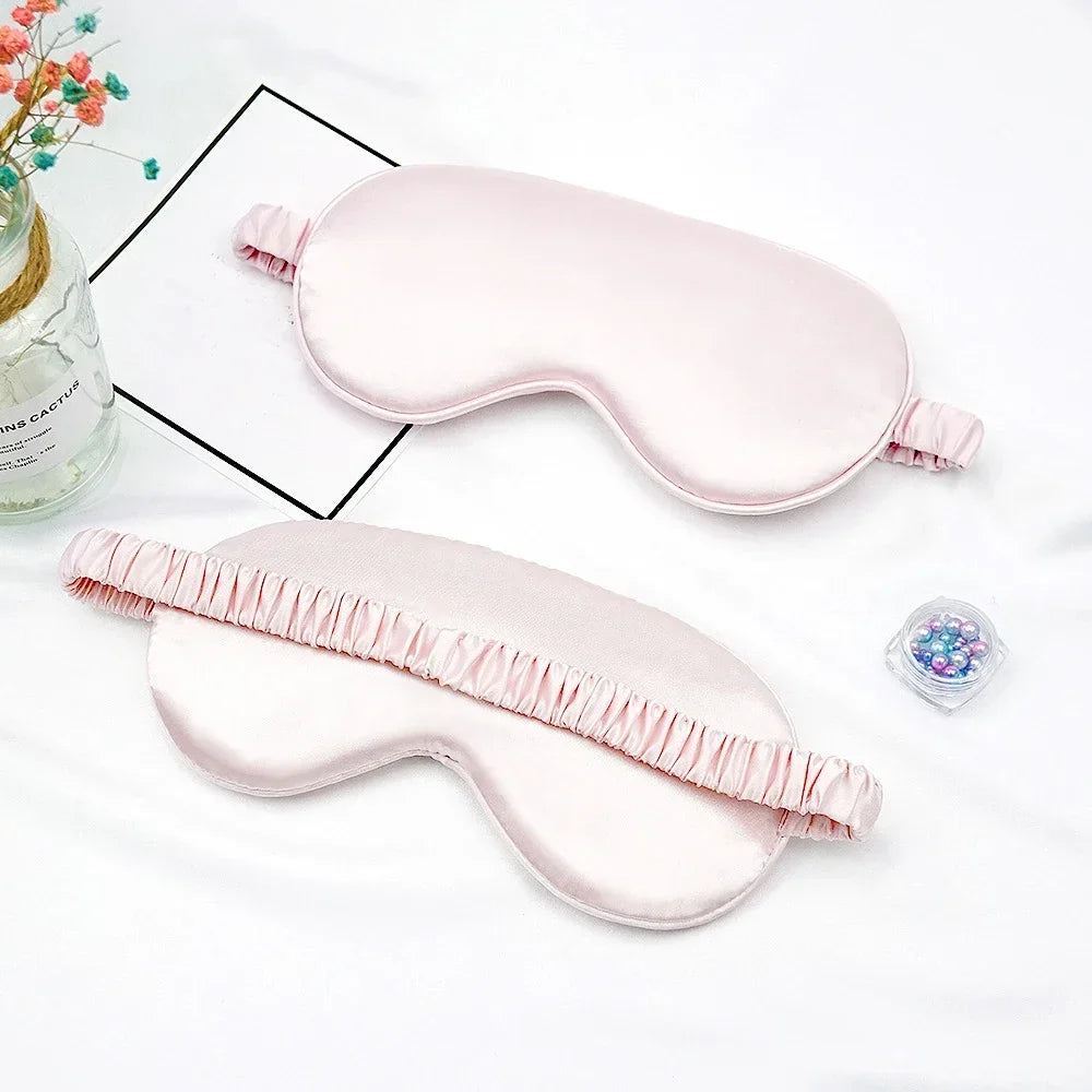 Women Imitated Silk Sleep Eye Mask | Portable Travel Blindfold for Restful Sleep