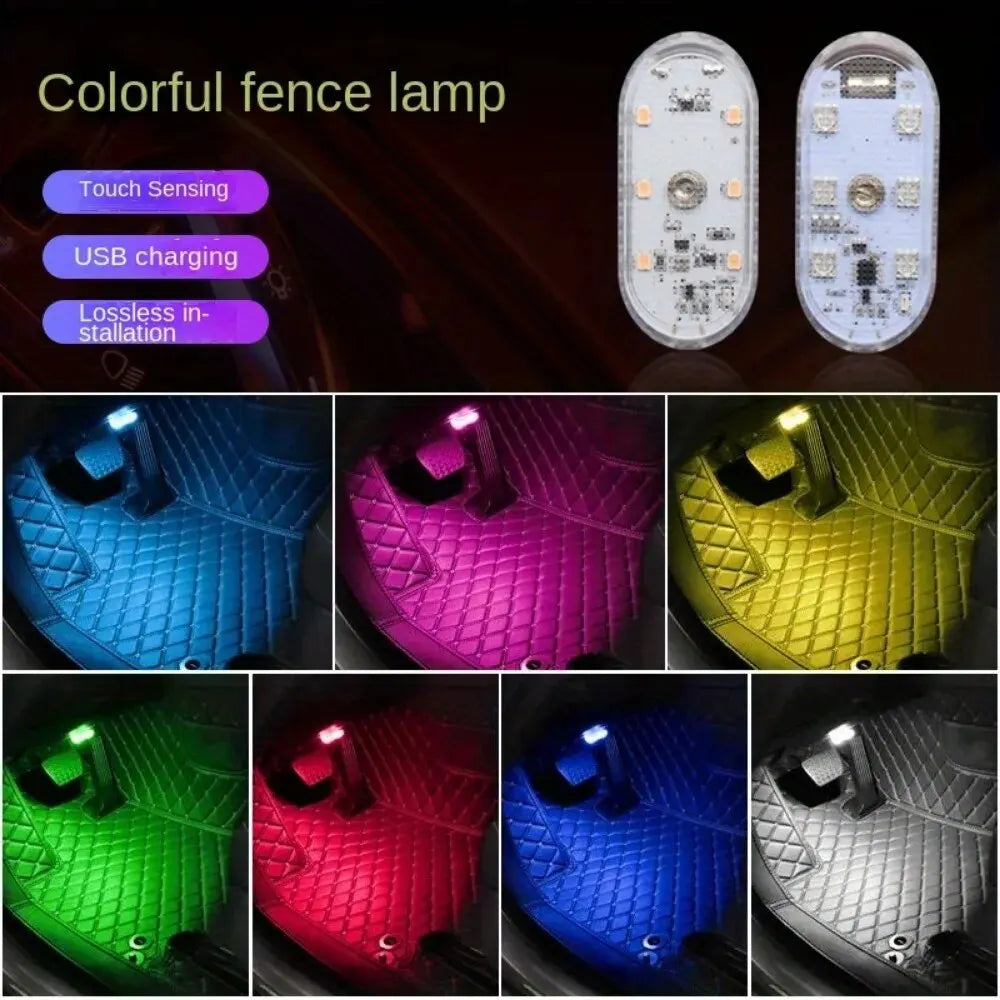 Wireless LED Car Interior Lights | USB Rechargeable Ceiling Lamp, Reading Light & Door Light