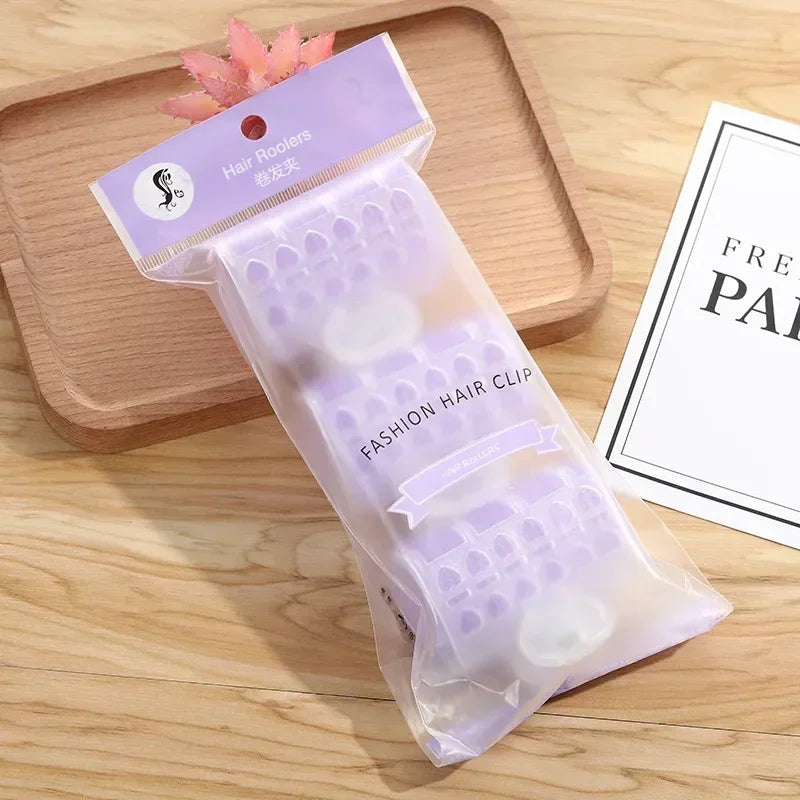 3pcs/pack Air Bangs Curling Roller Hair Rollers Bang Roll Curler Plastic Self-adhesive Hair Curling Hairdressing Tools