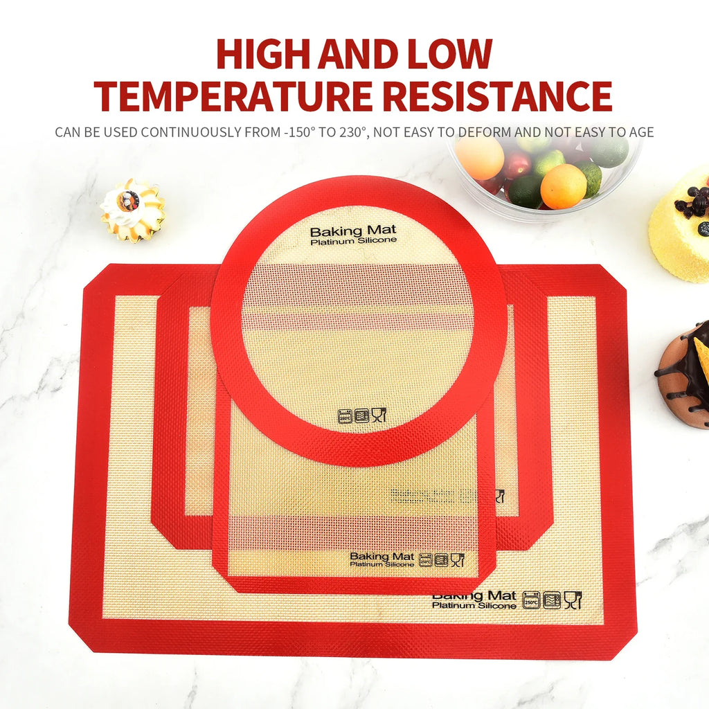 Silicone Baking Mat | Non Stick Heat Resistant Board for Kneading and Rolling
