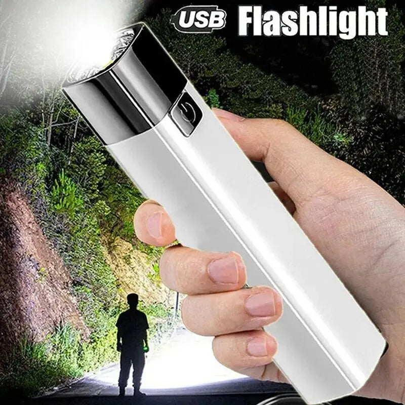 Mini Portable Super Bright LED Flashlight | Rechargeable Waterproof Outdoor Light