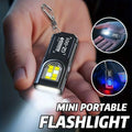 USB Rechargeable Magnetic Keychain Flashlight | 5 Light Modes Hands-Free LED Headlamp